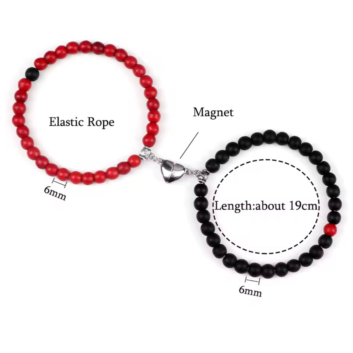 Matching Heart Bracelets